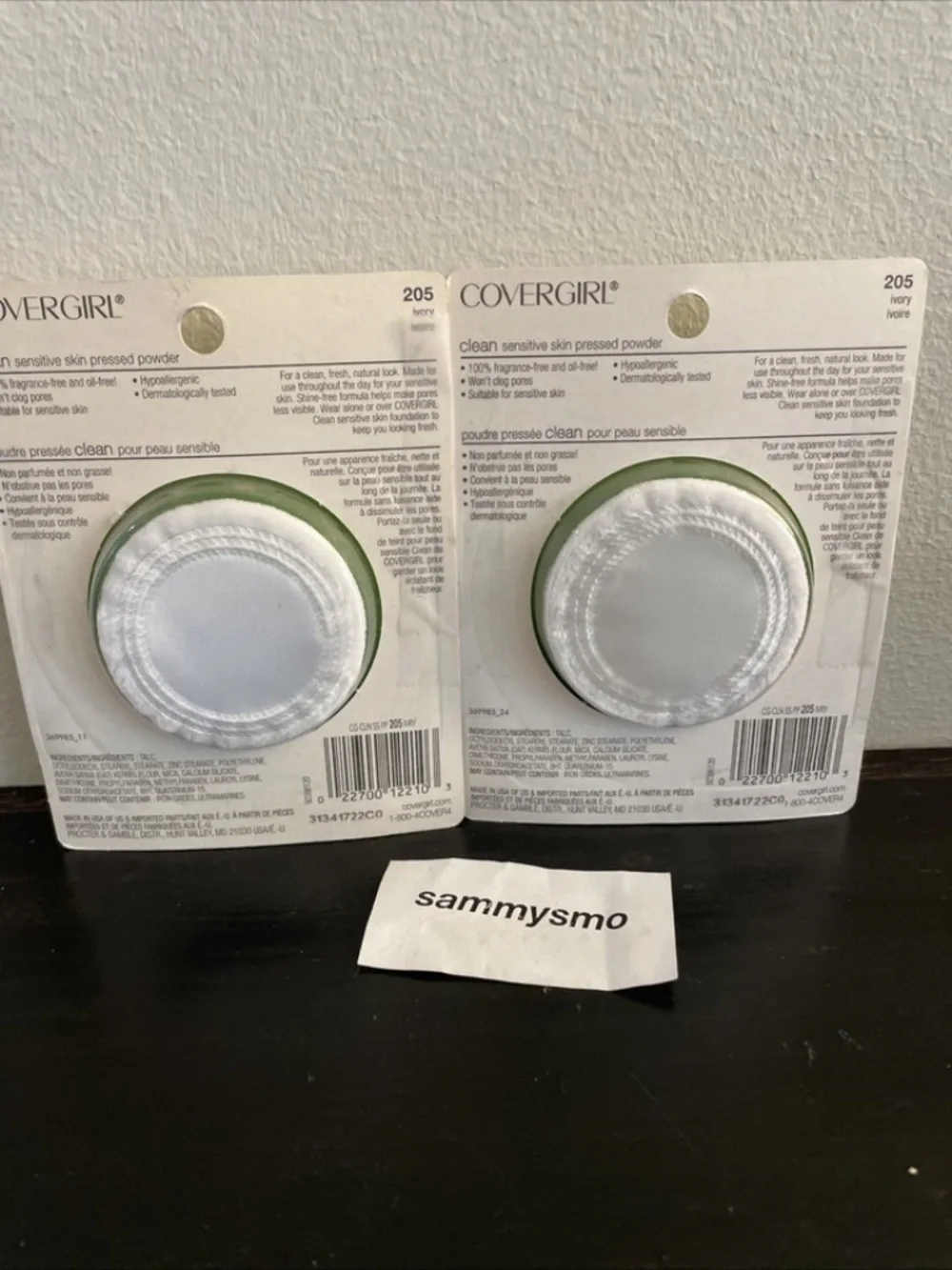 CoverGirl Clean Sensitive Skin Pressed Face Powder 205 IVORY, x2